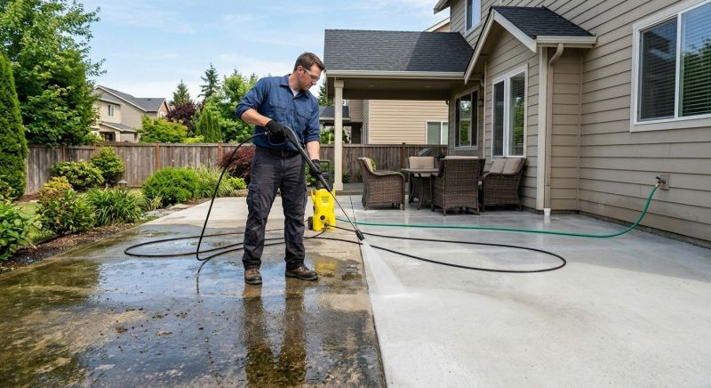 Patio Concrete Cleaning Service